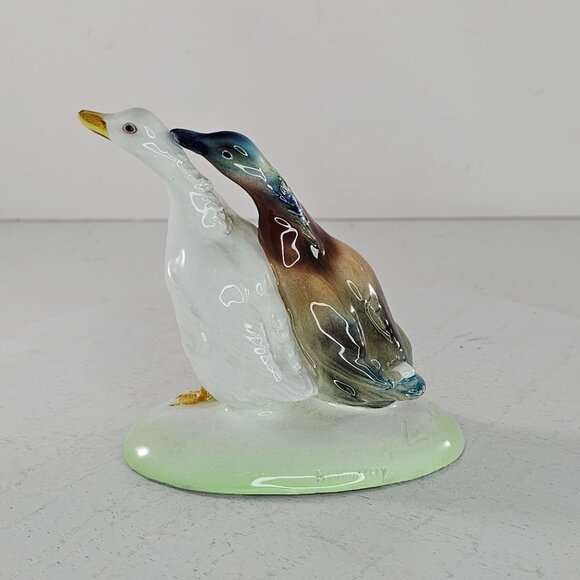 Vintage Guido Cacciapuoti Ceramic Duck Figurine Goose In Love Italy *Chipped - Picture 2 of 12
